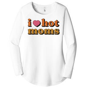 I Love Hot Moms Retro Women's Perfect Tri Tunic Long Sleeve Shirt