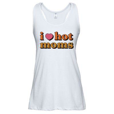 I Love Hot Moms Retro Ladies Essential Flowy Tank