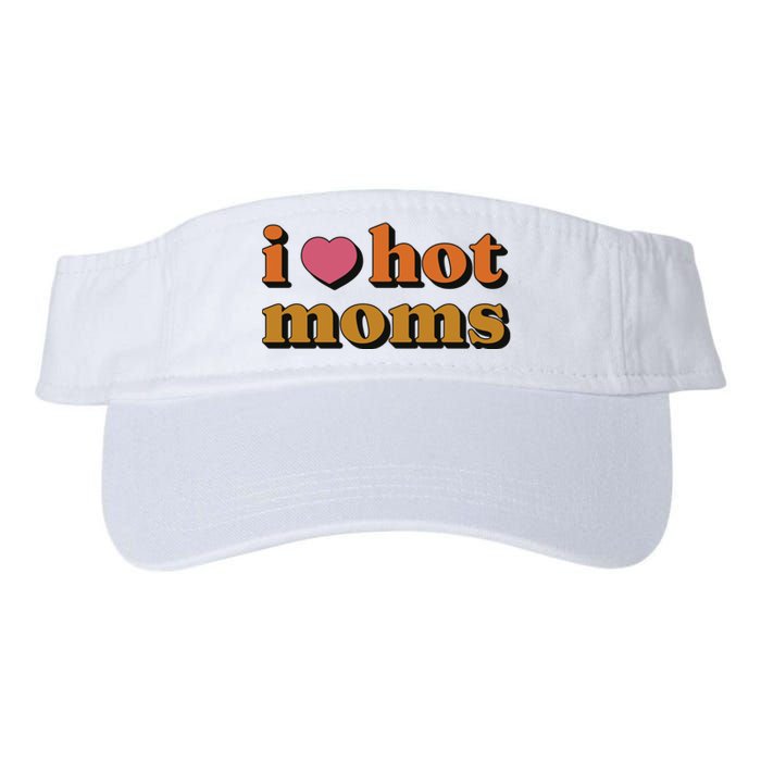 I Love Hot Moms Retro Valucap Bio-Washed Visor