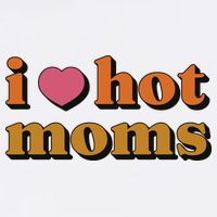 I Love Hot Moms Retro Visor