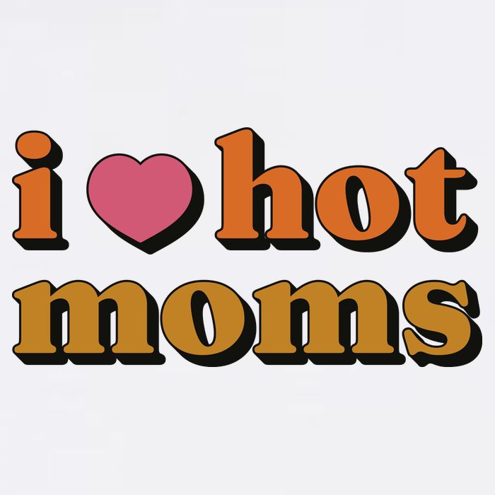 I Love Hot Moms Retro Visor