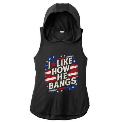 I Like How He Bang Fireworks 4th Of July Funny Couples Ladies PosiCharge Tri-Blend Wicking Draft Hoodie Tank