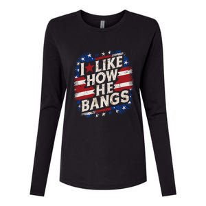 I Like How He Bang Fireworks 4th Of July Funny Couples Womens Cotton Relaxed Long Sleeve T-Shirt