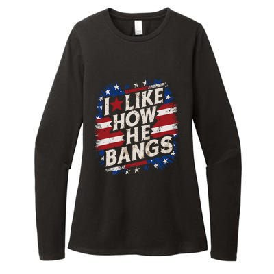 I Like How He Bang Fireworks 4th Of July Funny Couples Womens CVC Long Sleeve Shirt