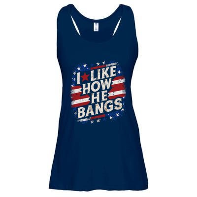 I Like How He Bang Fireworks 4th Of July Funny Couples Ladies Essential Flowy Tank