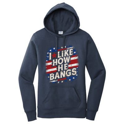 I Like How He Bang Fireworks 4th Of July Funny Couples Women's Pullover Hoodie