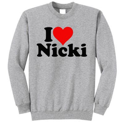 I Love Heart Nicki Tall Sweatshirt