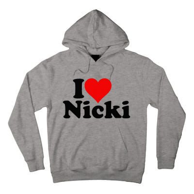 I Love Heart Nicki Tall Hoodie