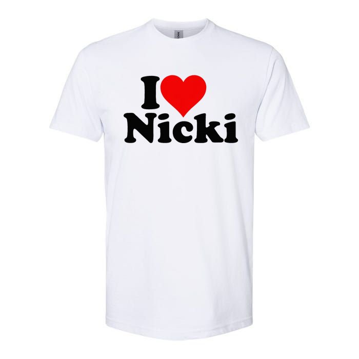 I Love Heart Nicki Softstyle CVC T-Shirt