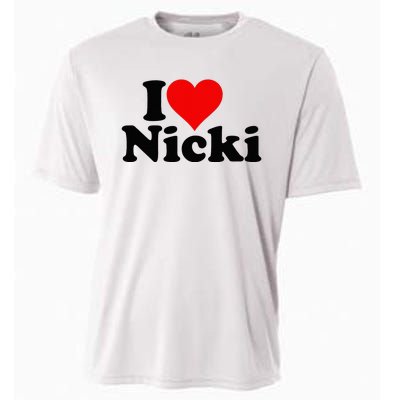 I Love Heart Nicki Cooling Performance Crew T-Shirt