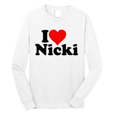 I Love Heart Nicki Long Sleeve Shirt