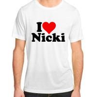 I Love Heart Nicki Adult ChromaSoft Performance T-Shirt