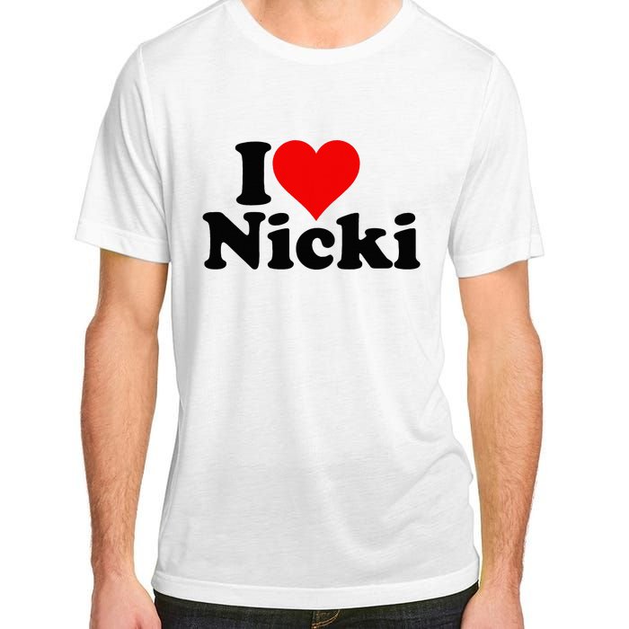 I Love Heart Nicki Adult ChromaSoft Performance T-Shirt