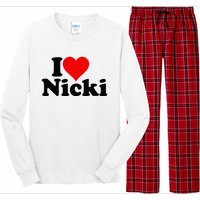 I Love Heart Nicki Long Sleeve Pajama Set