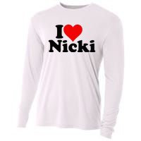 I Love Heart Nicki Cooling Performance Long Sleeve Crew