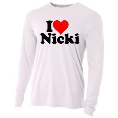 I Love Heart Nicki Cooling Performance Long Sleeve Crew