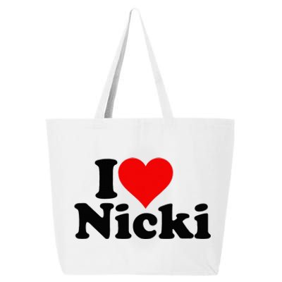 I Love Heart Nicki 25L Jumbo Tote