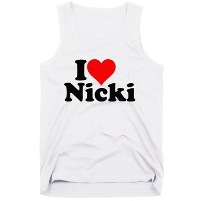 I Love Heart Nicki Tank Top