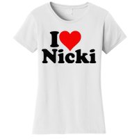 I Love Heart Nicki Women's T-Shirt