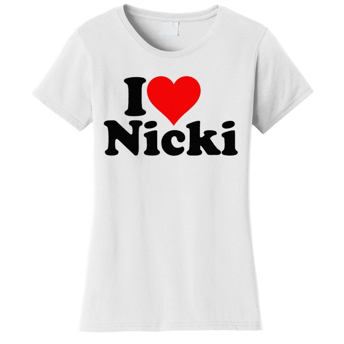 I Love Heart Nicki Women's T-Shirt