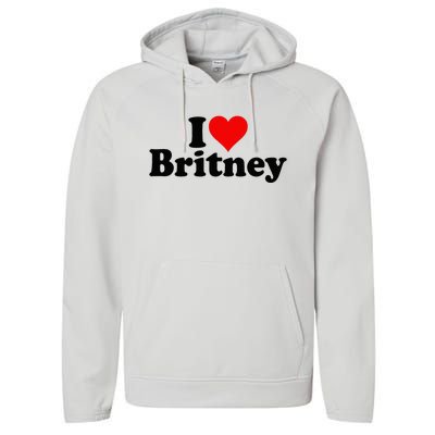 I Love Heart B.R.I.T.N.E.Y Performance Fleece Hoodie