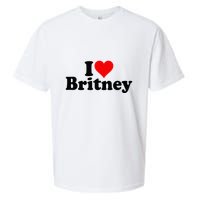 I Love Heart B.R.I.T.N.E.Y Sueded Cloud Jersey T-Shirt