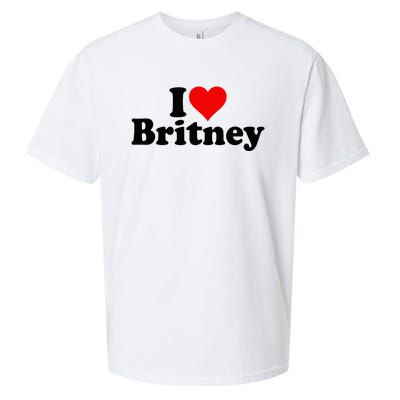 I Love Heart B.R.I.T.N.E.Y Sueded Cloud Jersey T-Shirt