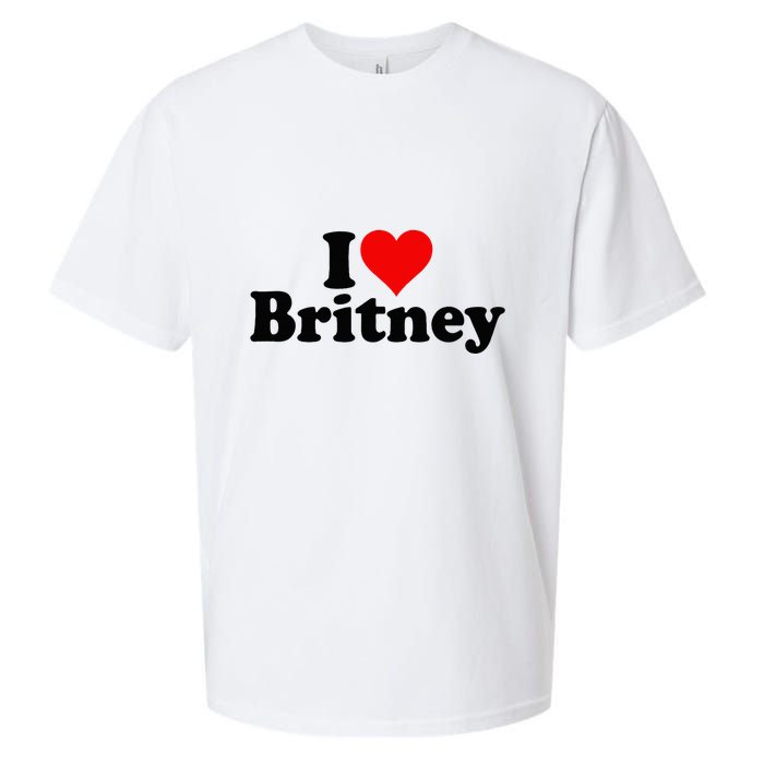 I Love Heart B.R.I.T.N.E.Y Sueded Cloud Jersey T-Shirt
