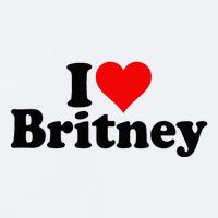 I Love Heart B.R.I.T.N.E.Y Sueded Cloud Jersey T-Shirt