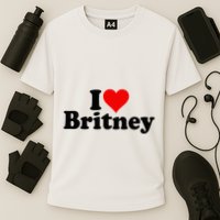 I Love Heart B.R.I.T.N.E.Y Cooling Performance Crew T-Shirt