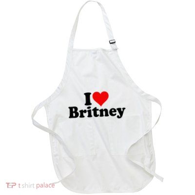 I Love Heart B.R.I.T.N.E.Y Apron