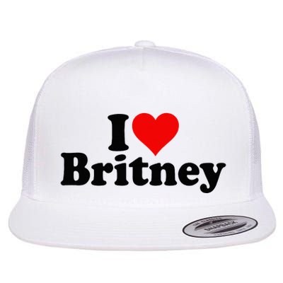 I Love Heart B.R.I.T.N.E.Y Flatbill Hat