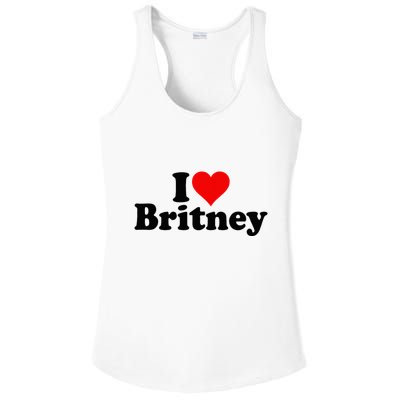 I Love Heart B.R.I.T.N.E.Y Ladies PosiCharge Competitor Racerback Tank