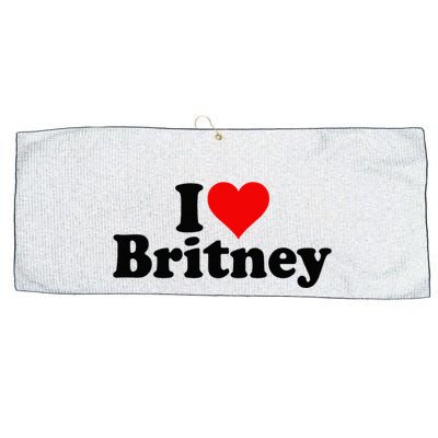 I Love Heart B.R.I.T.N.E.Y Large Microfiber Waffle Golf Towel