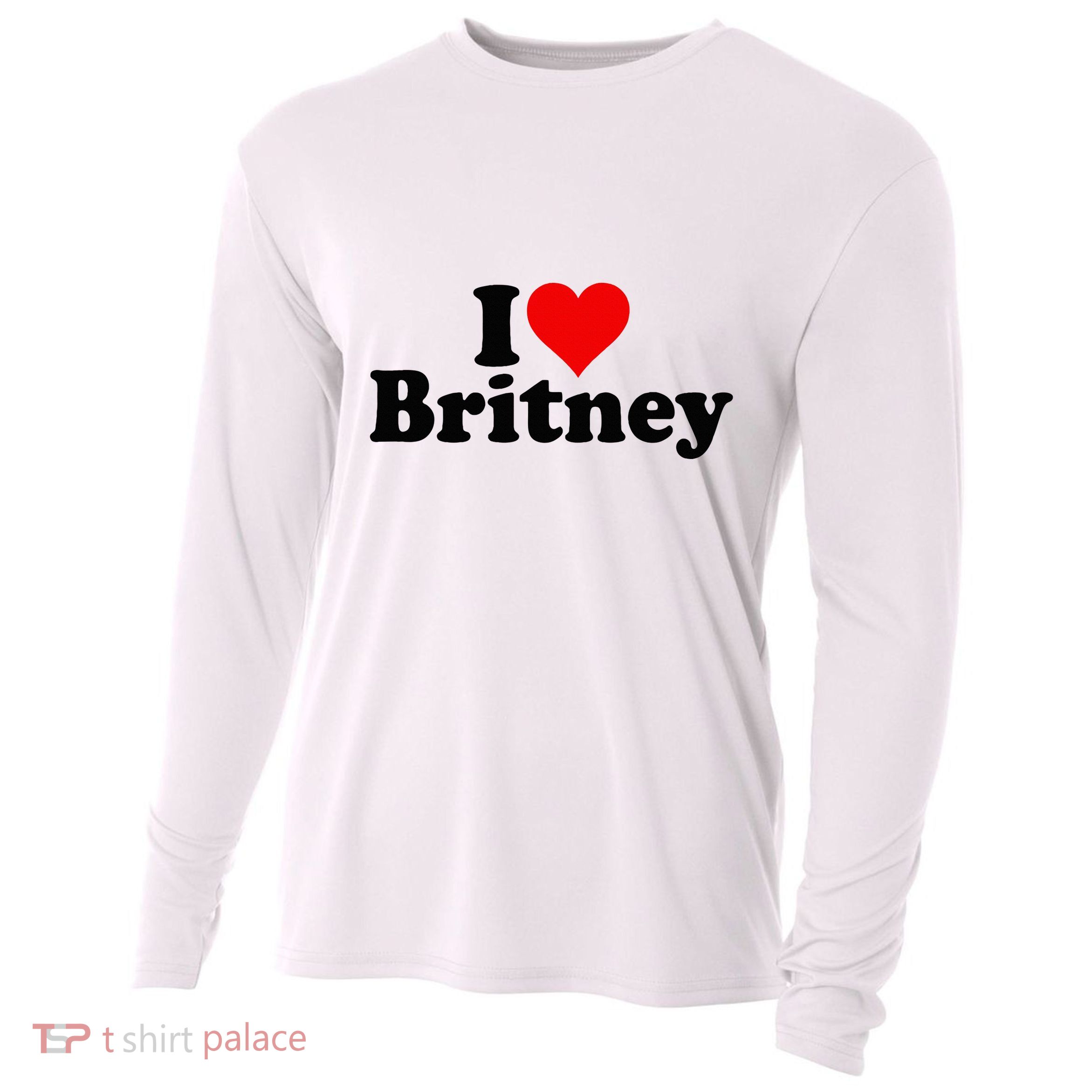 I Love Heart B.R.I.T.N.E.Y Cooling Performance Long Sleeve Crew