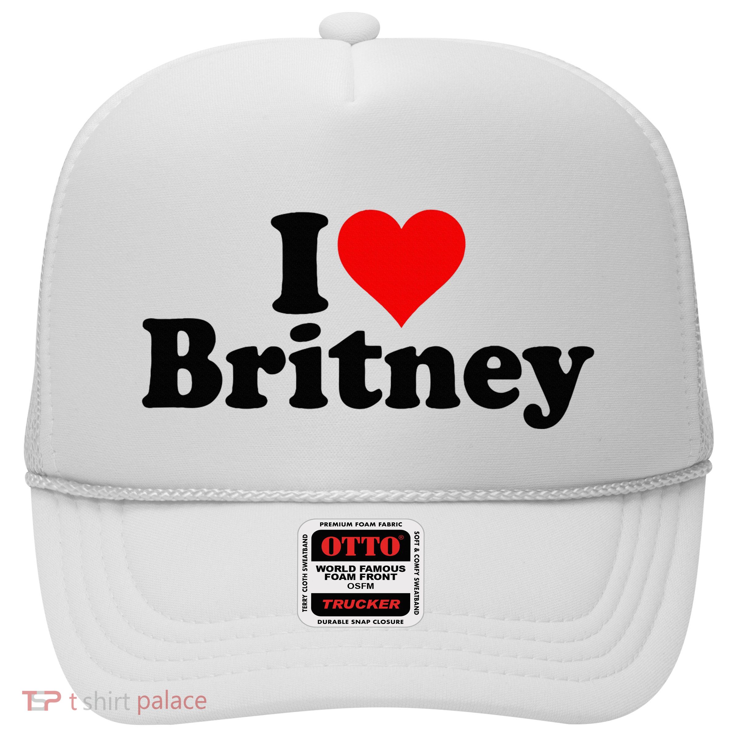 I Love Heart B.R.I.T.N.E.Y Trucker Hat