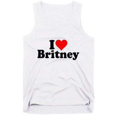 I Love Heart B.R.I.T.N.E.Y Tank Top