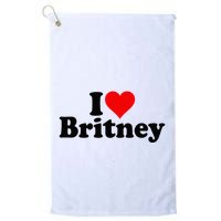 I Love Heart B.R.I.T.N.E.Y Golf Towel