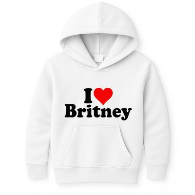 I Love Heart B.R.I.T.N.E.Y Kids Hoodie