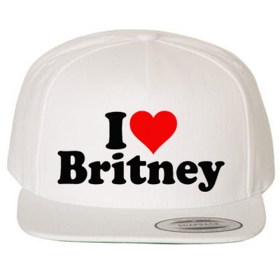 I Love Heart B.R.I.T.N.E.Y Wool Snapback Cap