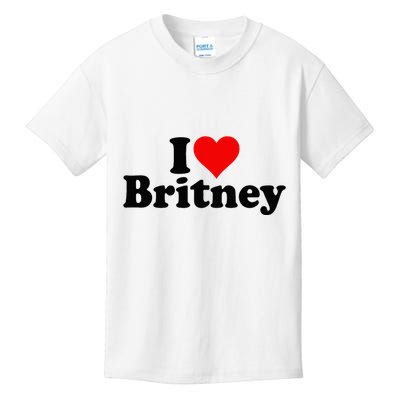 I Love Heart B.R.I.T.N.E.Y Kids T-Shirt