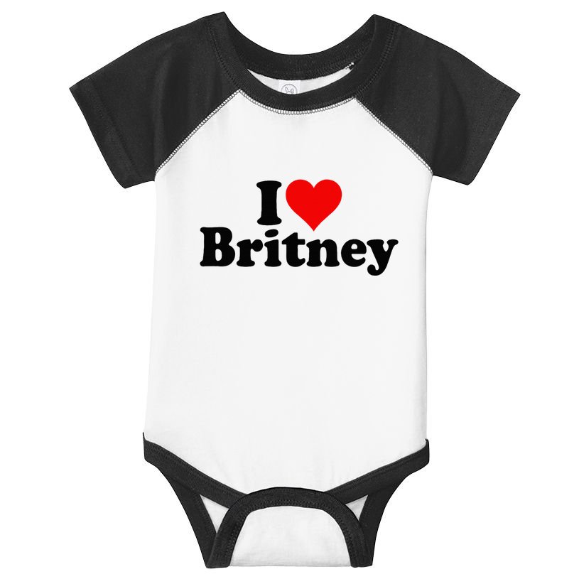I Love Heart B.R.I.T.N.E.Y Infant Baby Jersey Bodysuit