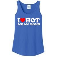 I Love Hot Asian Moms Cute Gift Heart Hot Moms I Love Hot Moms Funny Gift Ladies Essential Tank