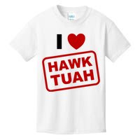 I Love Heart Hawk Tuah Funny Hawk Tush Meme Adult Humor Kids T-Shirt