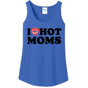 I Love Hot Moms Funny MotherS Day Heart Love Hot Moms Gift Ladies Essential Tank