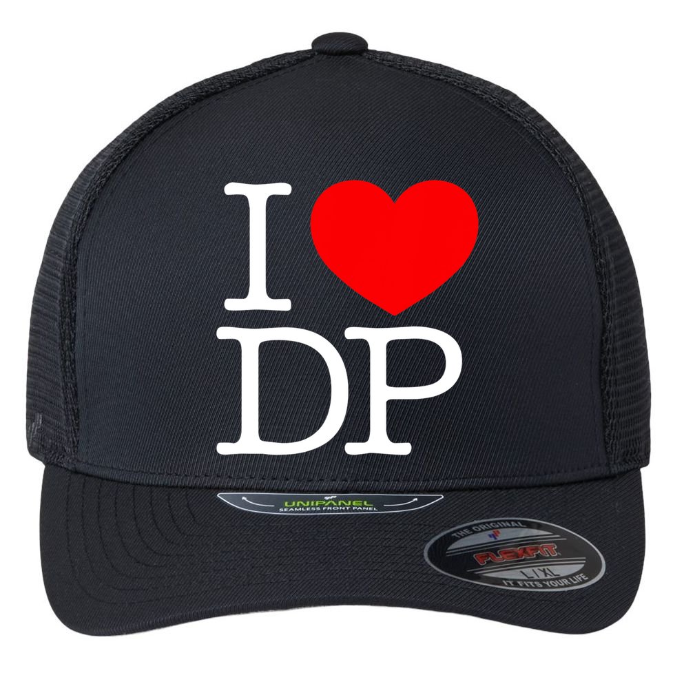 I Love (Heart) DP Flexfit Unipanel Trucker Cap