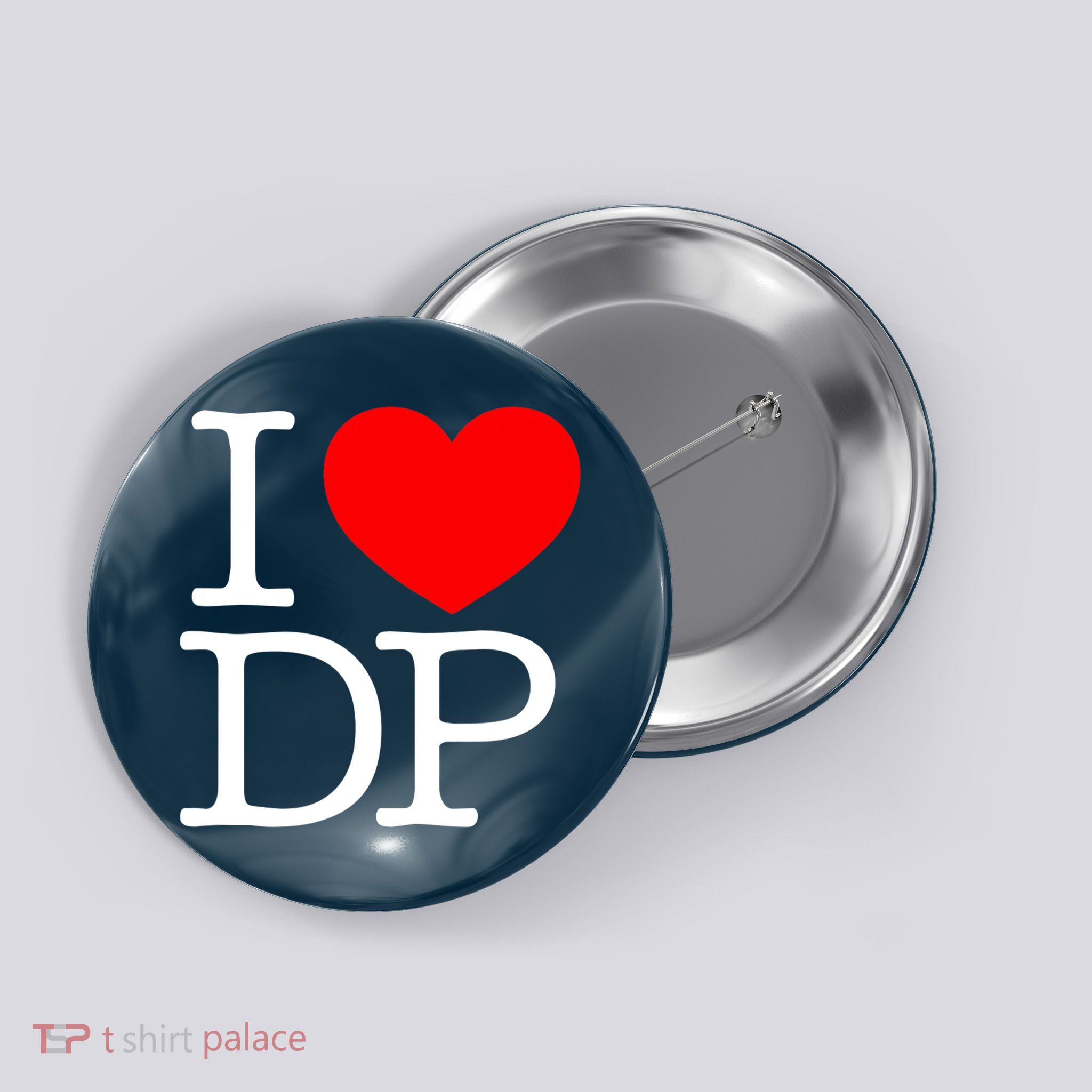 I Love (Heart) DP Button