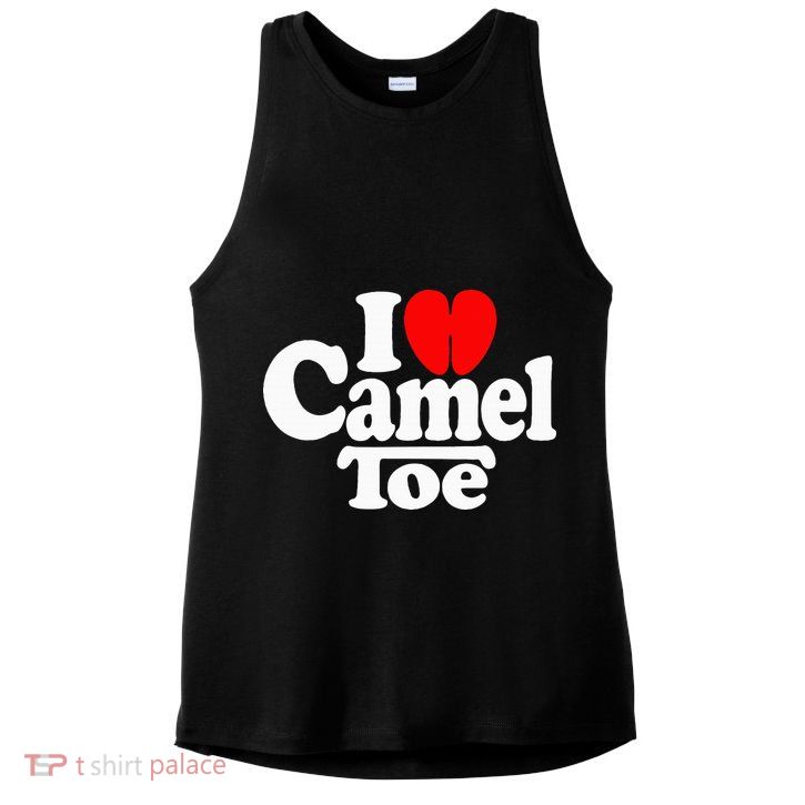 I Love Heart Camel Toe Ladies PosiCharge Tri-Blend Wicking Tank