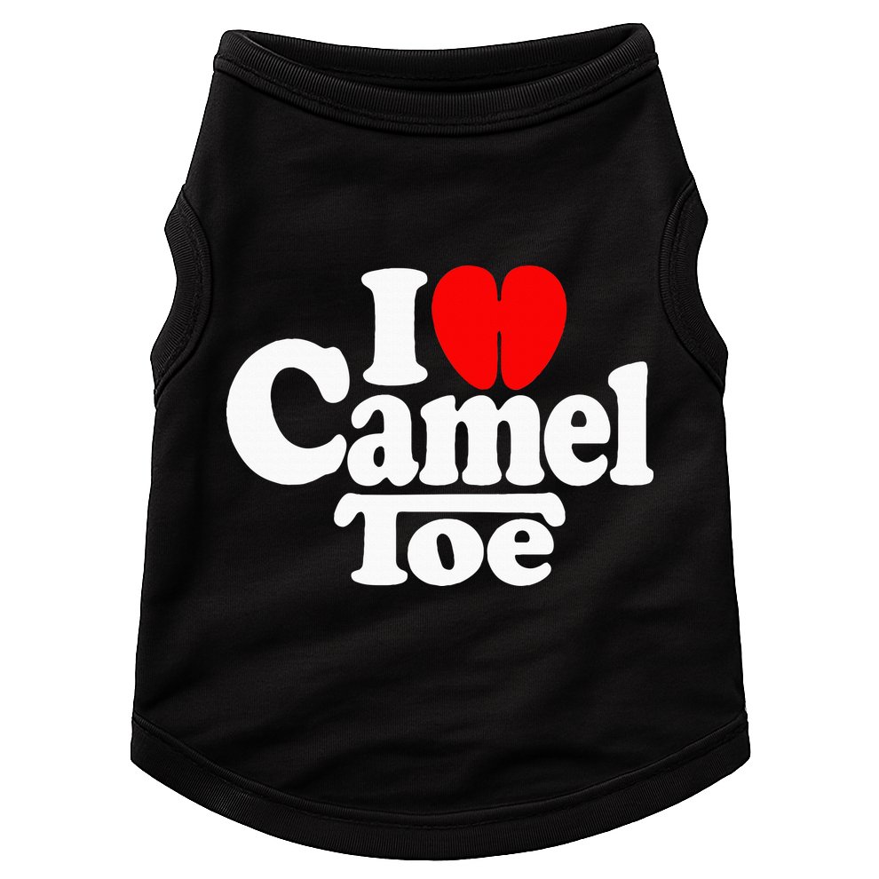 I Love Heart Camel Toe Doggie Tank