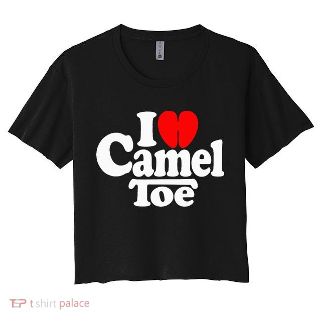 I Love Heart Camel Toe Crop Top